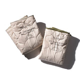 VINTAGE PARACHUTE LINE QUILTED BLANKET / White