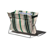 FOLDING BAG STORAGE FOR CAFÉ / Green Stripes