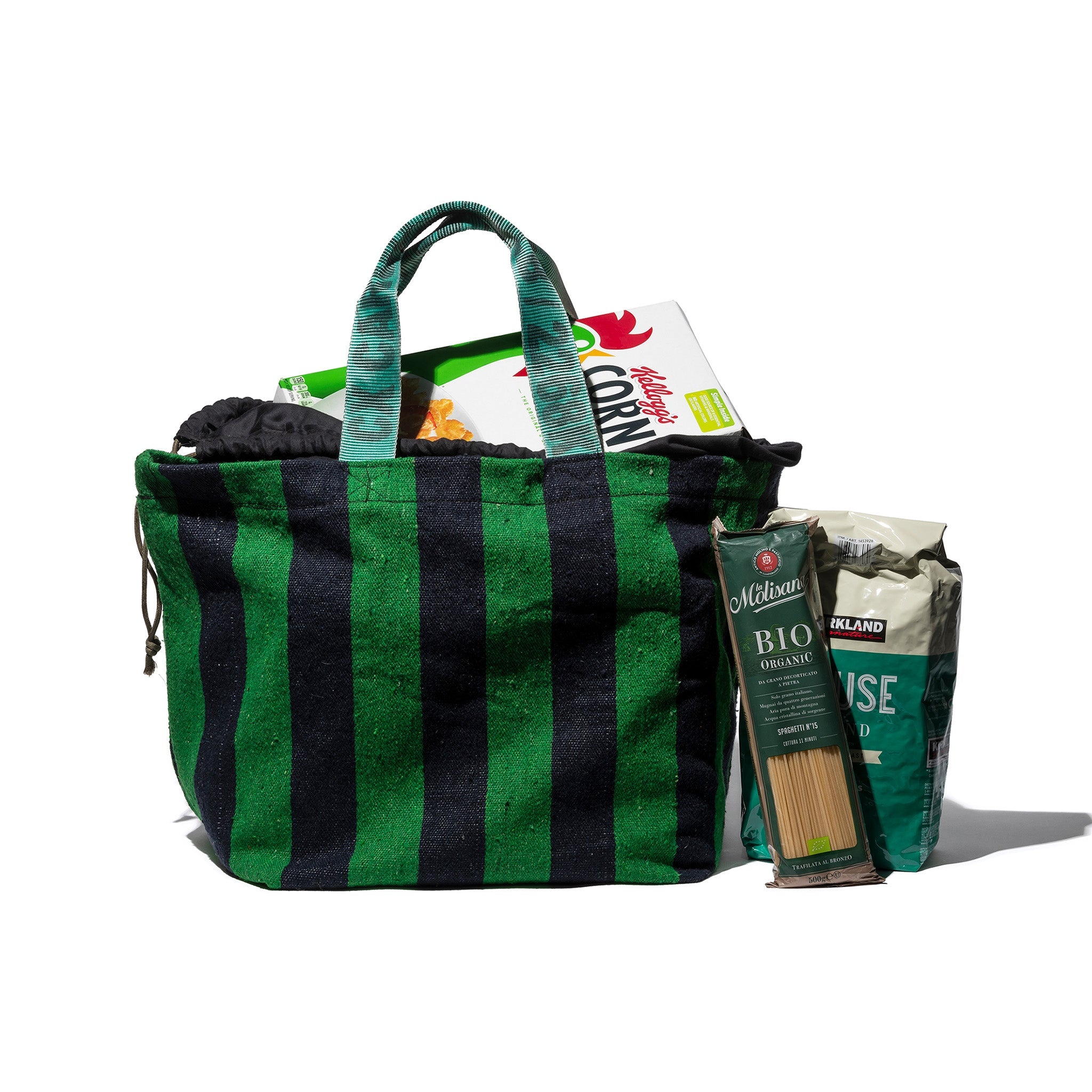 RUG BAG / Green x Navy Blue