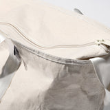 LAMINATED FABRIC x VINTAGE FABRIC BAG
 / 60 x 30