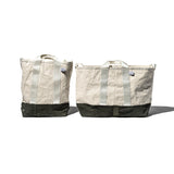 LAMINATED FABRIC x VINTAGE FABRIC BAG
 / 60 x 30