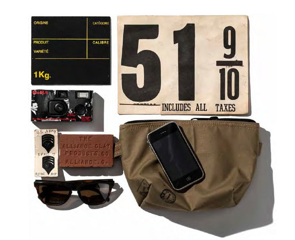 RUBBERIZED HOOD FABRIC x JACQUARD POUCH - LIM.ED.