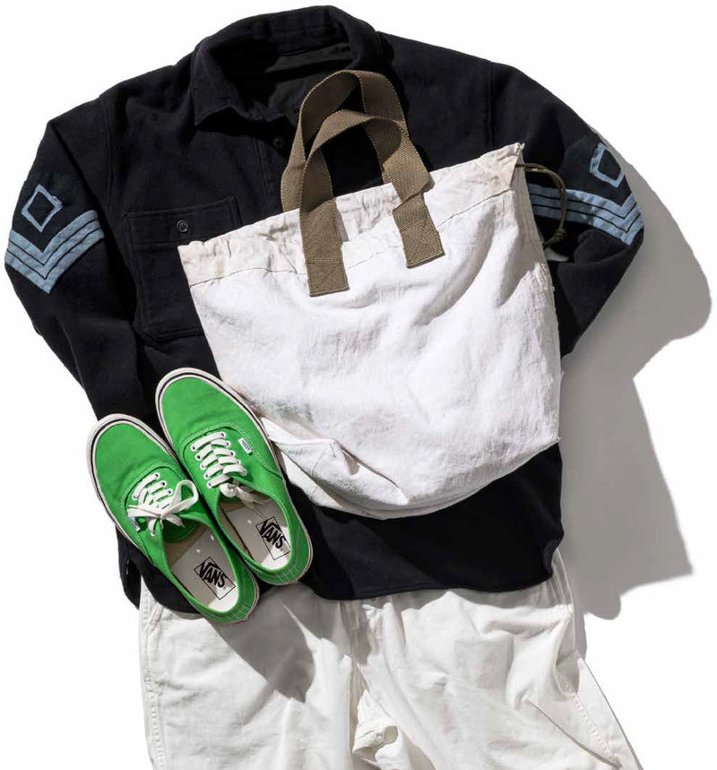 VINTAGE POSTAL BAG CONVERTED TO TOTE - LIM.ED.