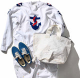 VINTAGE POSTAL BAG CONVERTED TO TOTE W/ZIPPER - LIM.ED.