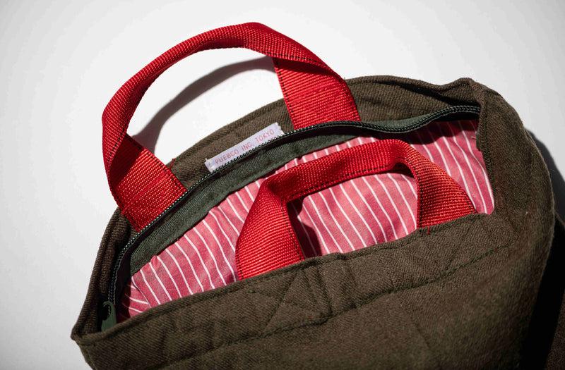 VINTAGE WOOL GARMENTS ZIP TOTE - LIM.ED.