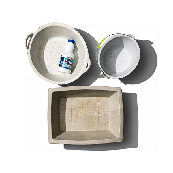 RECYCLED SOLE RUBBER BUCKET / Round Flat