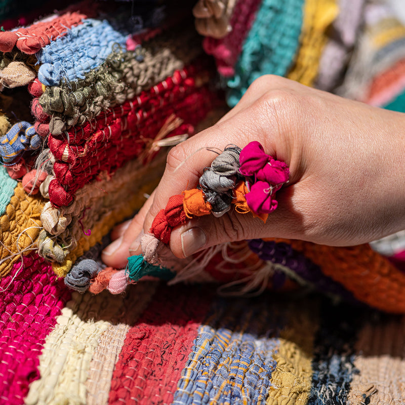 SCRAP FABRIC RUG – PUEBCO EUROPE - Main Image