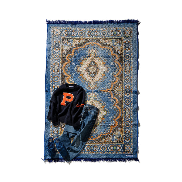 PUEBCO INDIAN FESTIVAL RUG  blue プエブコ ラグ