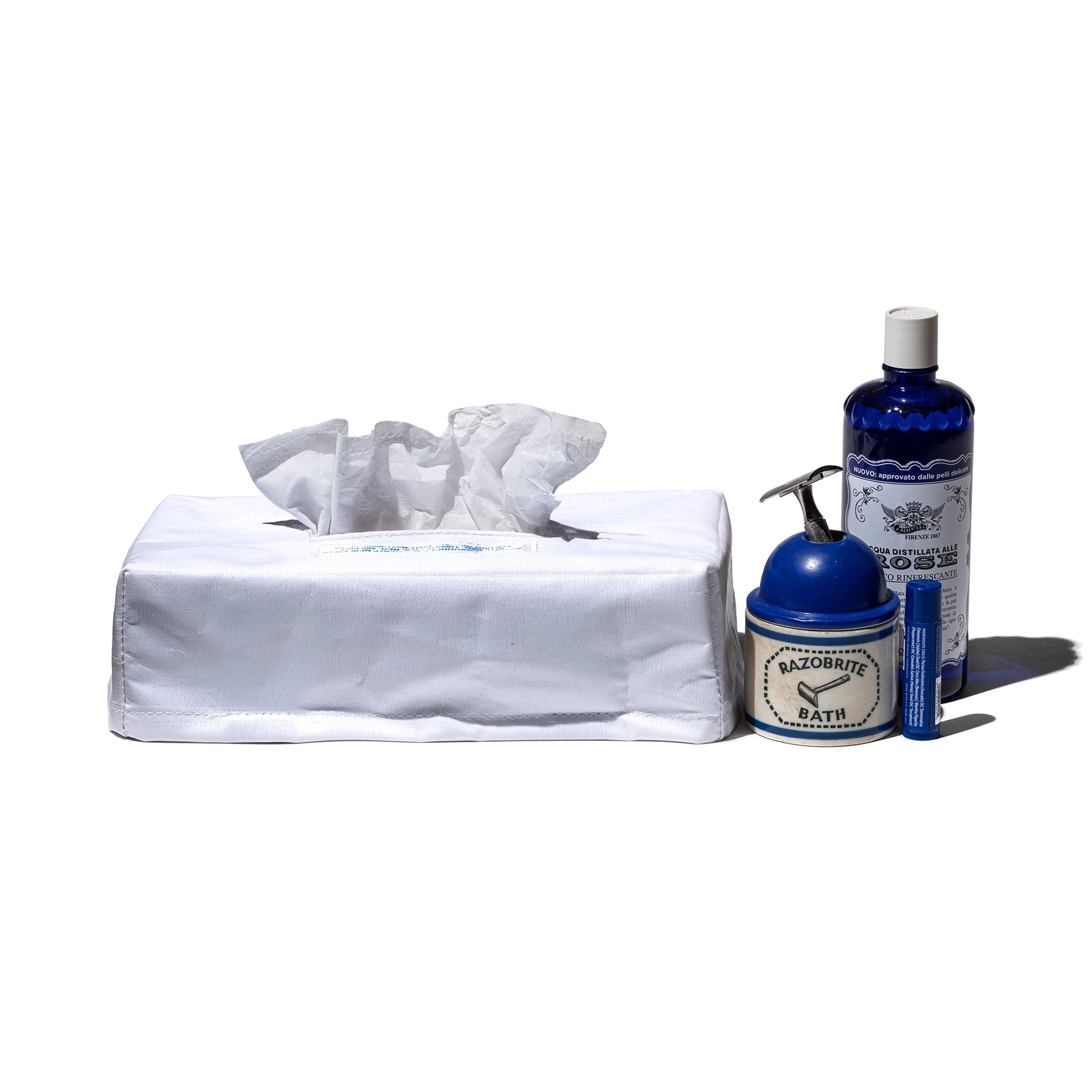 EMERGENCY TISSUE BOX COVER / White