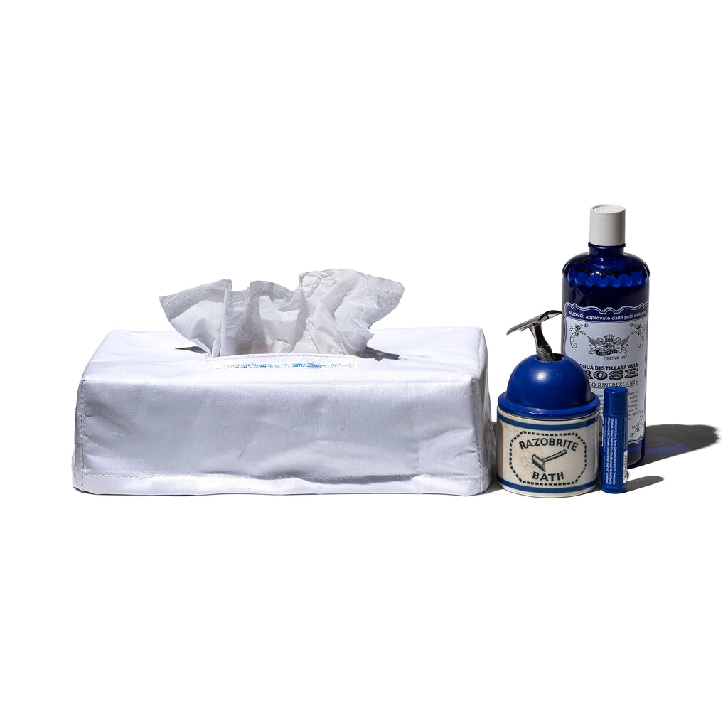EMERGENCY TISSUE BOX COVER / White