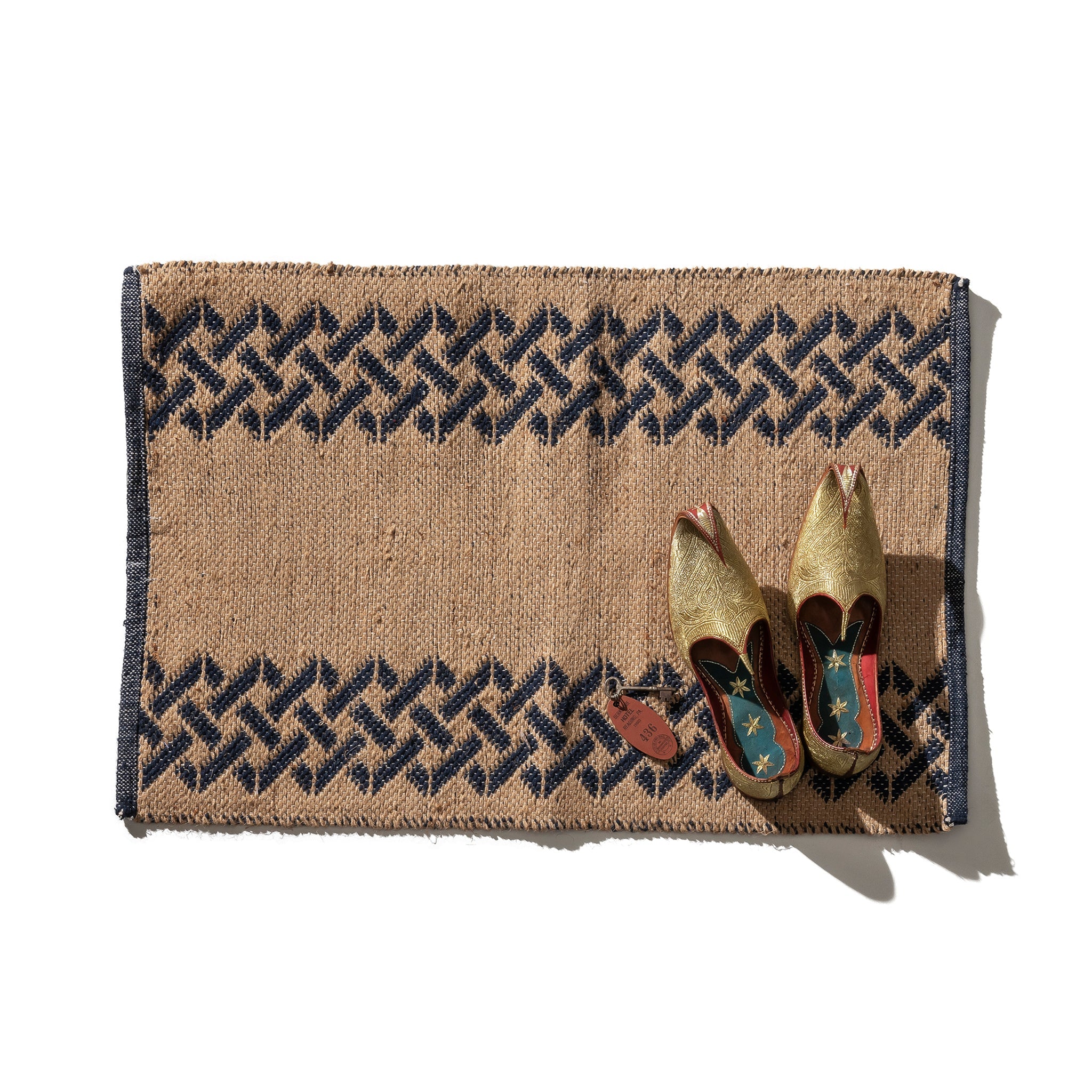 TILE PATTERNED JUTE MAT / Sicily