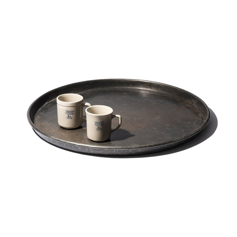 VINTAGE ROUND LARGE TRAY