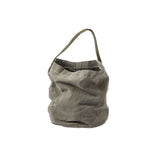 VINTAGE TENT FABRIC ROUND BAG